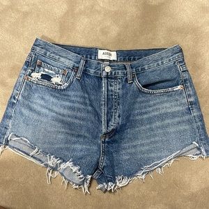 AGOLDE - Parker Cut Off Denim Shorts - Size 28